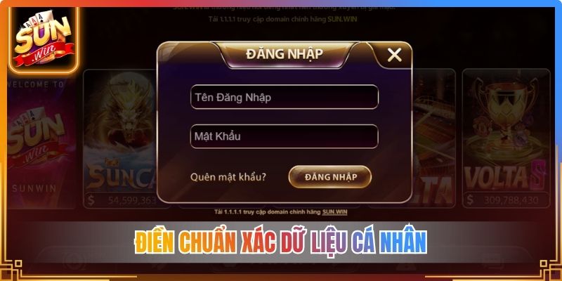 Điền chuẩn xác dữ liệu cá nhân
