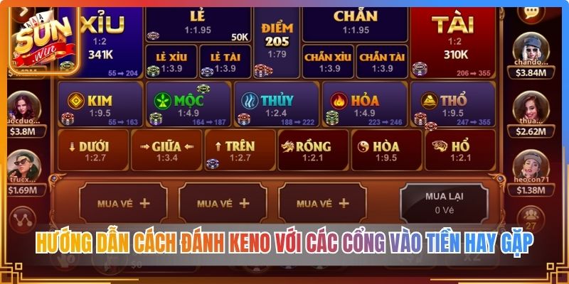 Hướng dẫn cách đánh Keno với các cổng vào tiền hay gặp