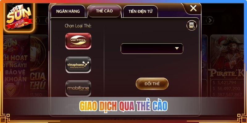 Giao dịch qua thẻ cào