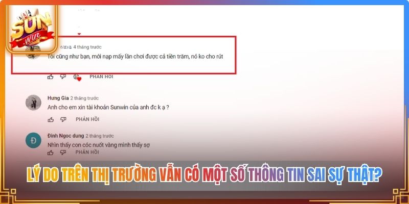 Lý do trên thị trường vẫn có một số thông tin sai sự thật?