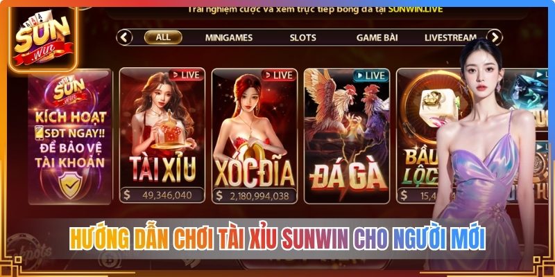 Hướng dẫn chơi Tài Xỉu Sunwin cho người mới