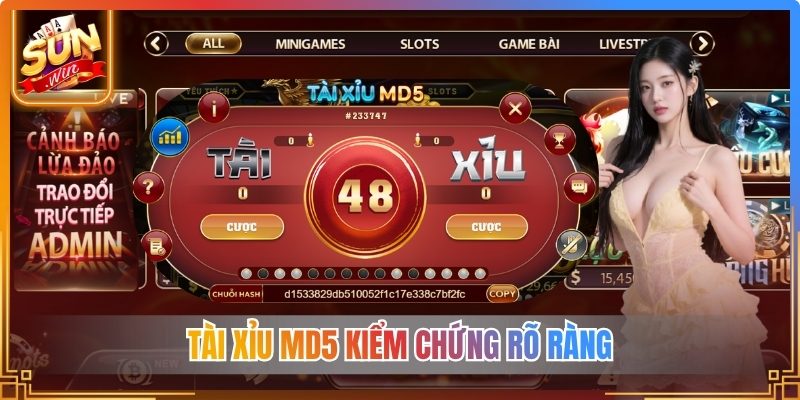 Tài Xỉu MD5 kiểm chứng rõ ràng